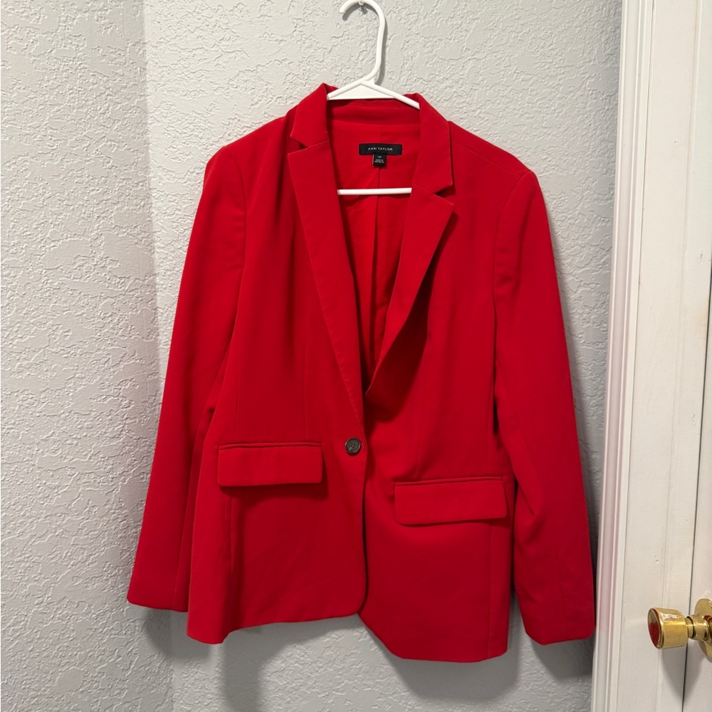 Red Ann Taylor Blazer